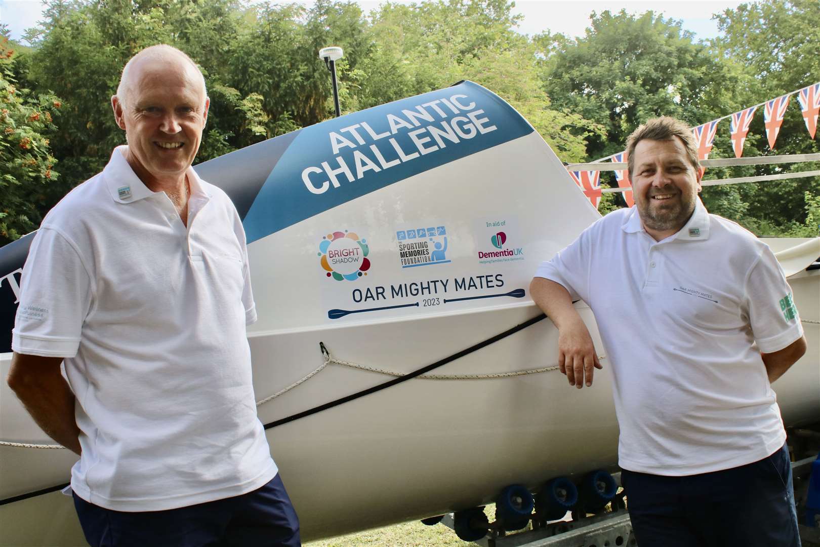 Stuart Hatcher and Andy Purvis are planning on crossing the Atlantic Ocean. Picture: Ronda Lines