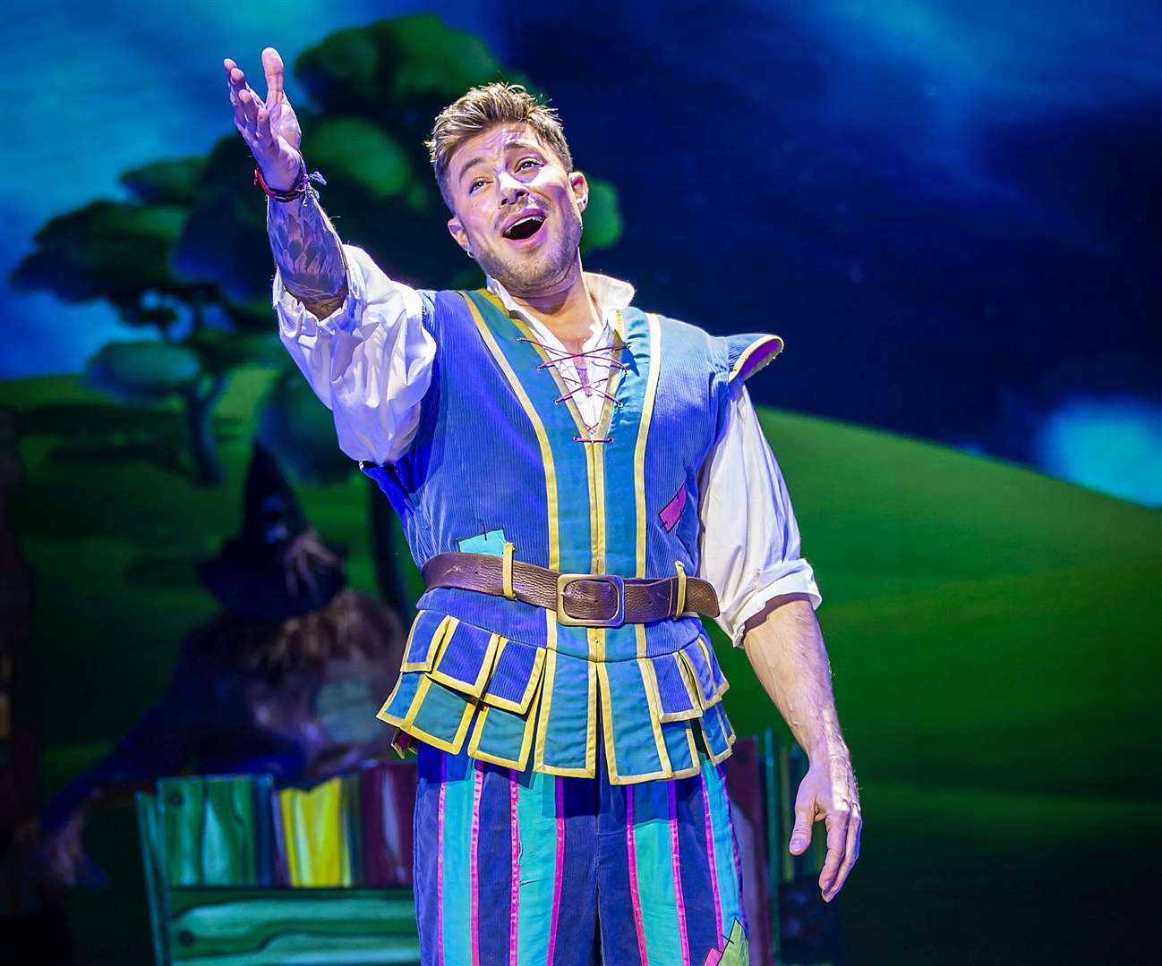 Duncan James in Jack and the Beanstalk at the Marlowe Theatre Picture: Pamela Raith