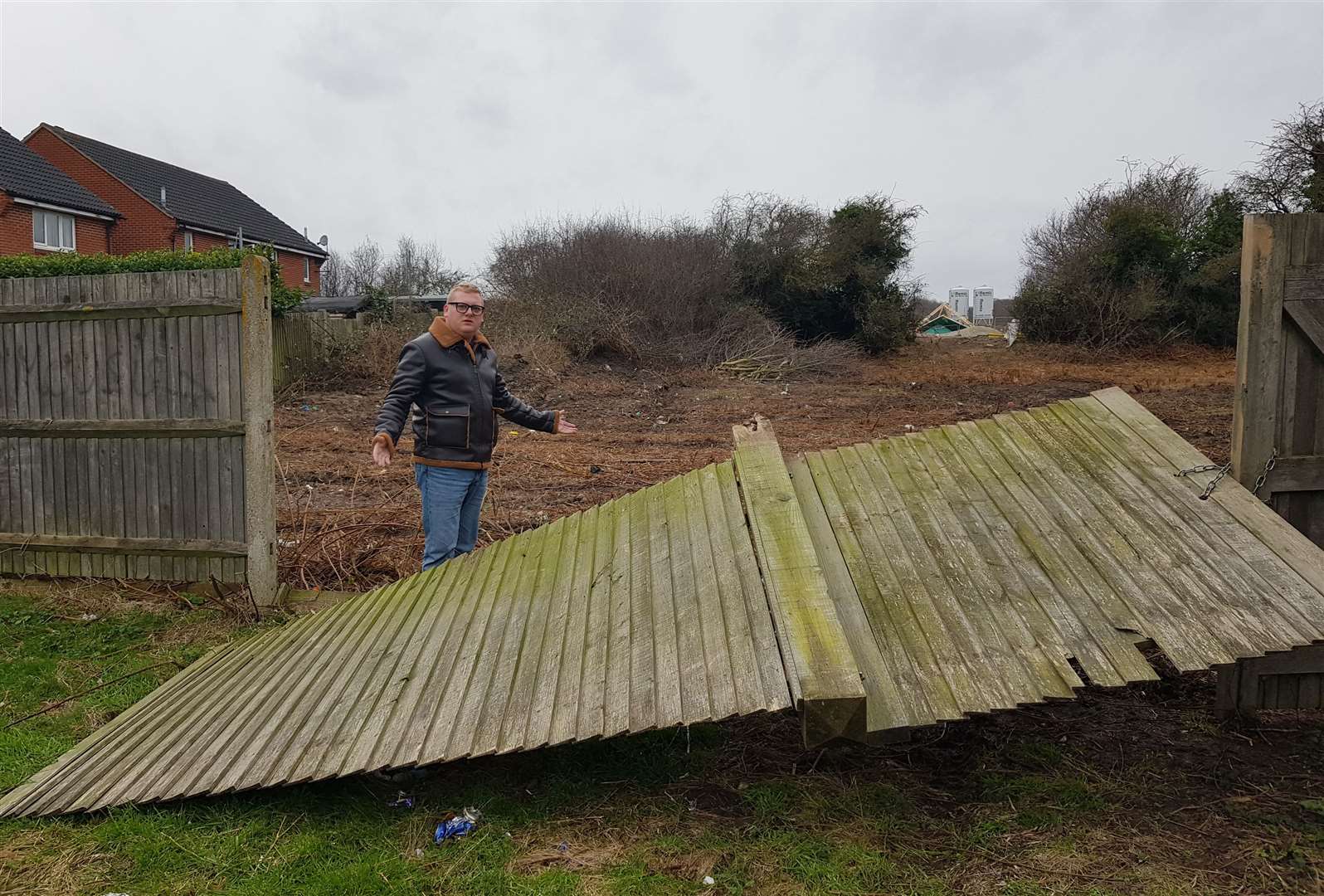 Dismayed councillor Ben Martin has called on KCC to clear up and secure the former Kiln Court site