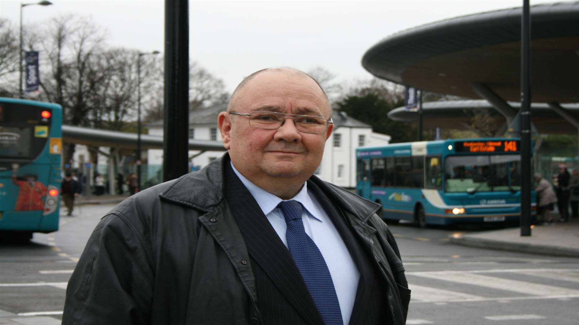 The council director at Chatham bus station