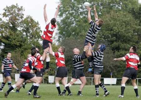 Lineout action from Saturday's match. Picture: JAMIE GRAY