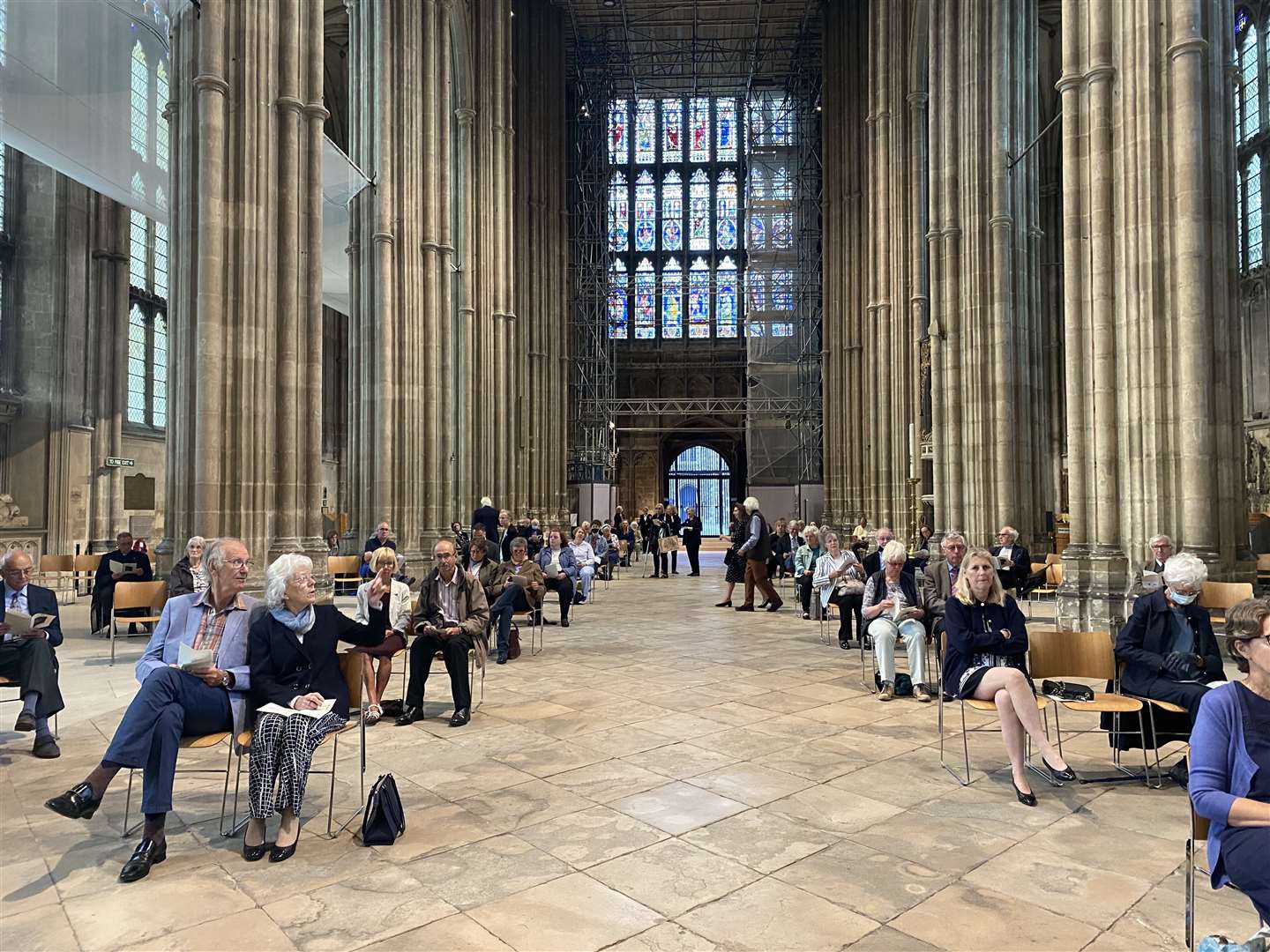 Today was the first Sunday Eucharist service at Canterbury Cathedral since before lockdown