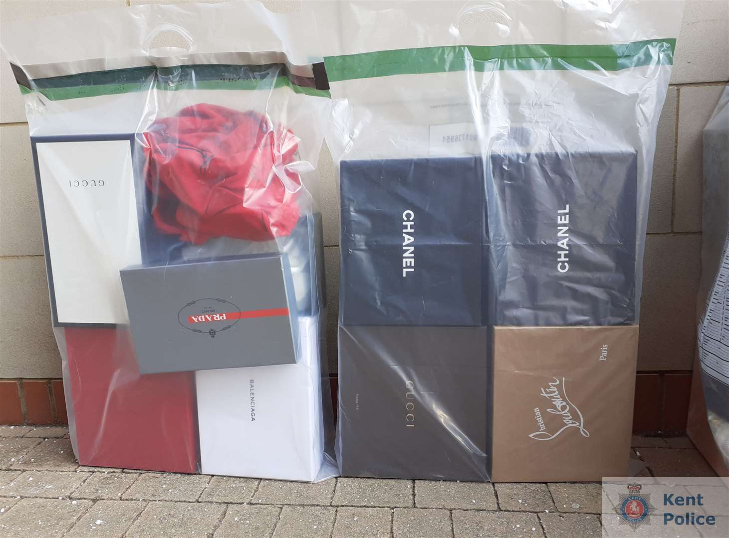 A huge amount of designer goods were seized. Picture: Kent Police