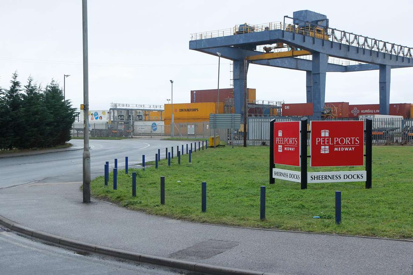 The entrance to the port of Sheerness