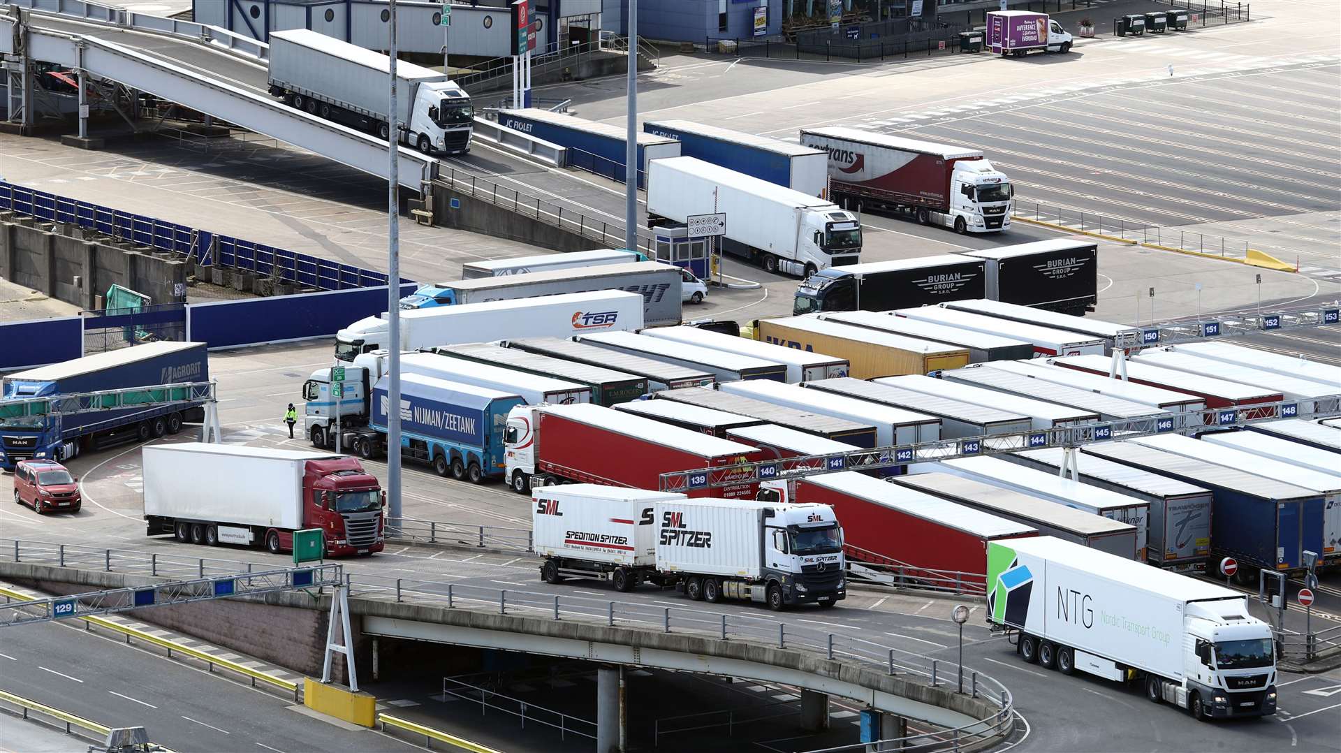 Mr Johnson said the shortage of HGV drivers was a global issue (Gareth Fuller/PA)