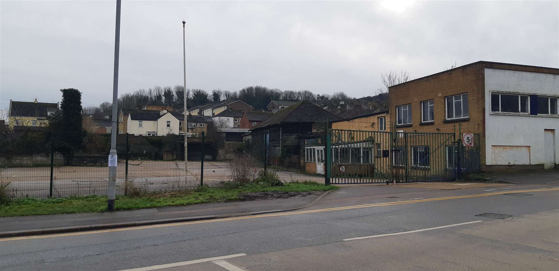 The flats are planned for this land at Coombe Valley Road.