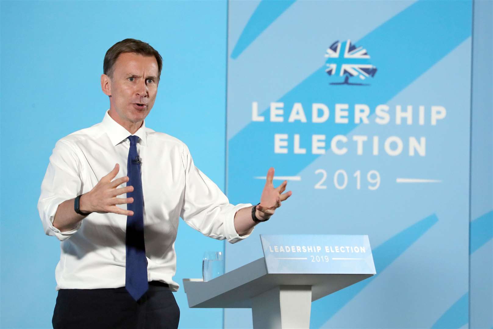 Conservative Party leadership candidate Jeremy Hunt speaks during a Tory leadership hustings in Maidstone. Picture: PA WIRE