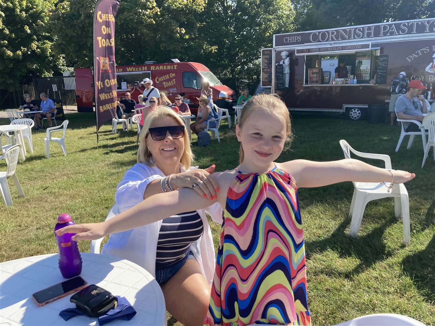 The Kent County Show 2022 is under way. Sarah Pearson and her daughter Lily from Borough Green