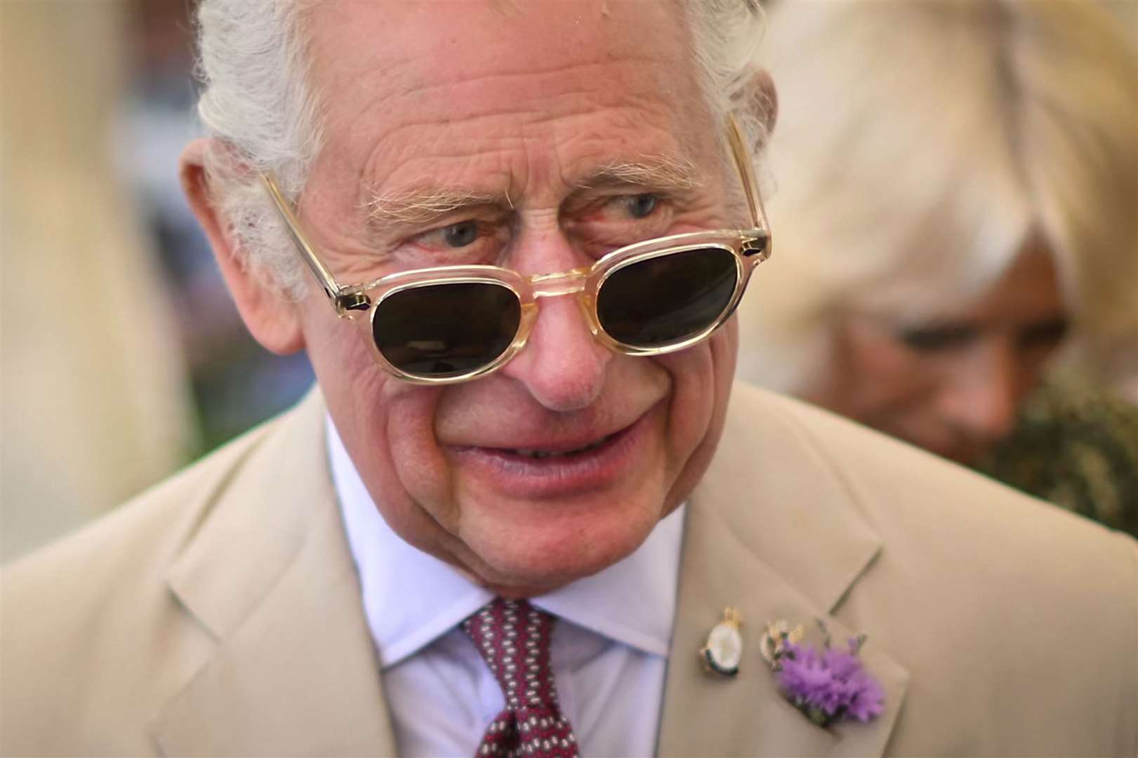 The King during a visit to the Sandringham Flower Show last year (Daniel Leal/PA)