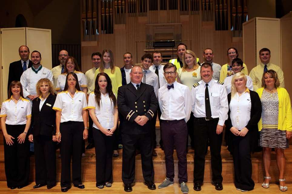 Gareth Malone with the P&O Ferries Choir. Picture: BBC