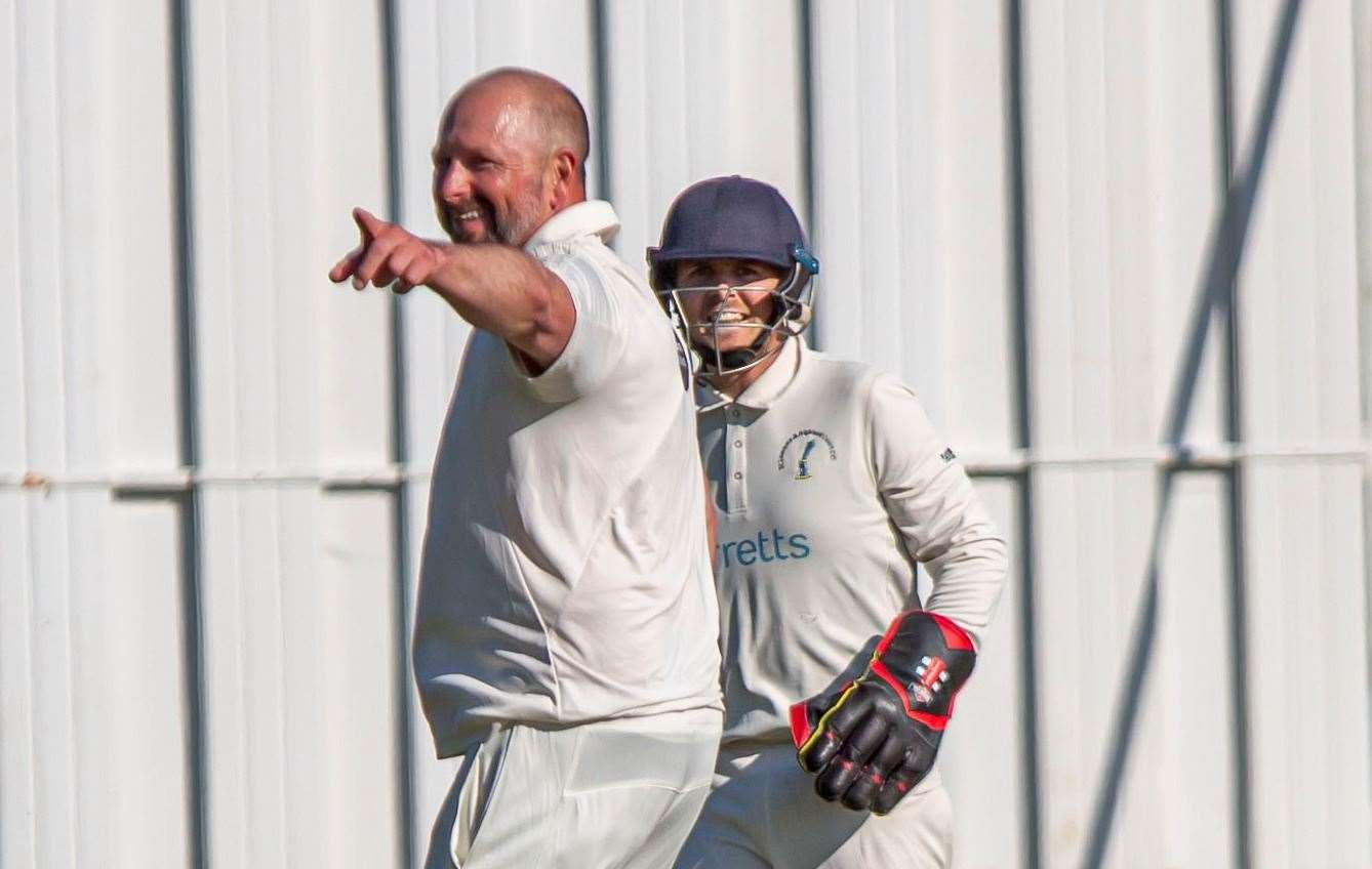 Darren Stevens - got St Lawrence & Highland Court off to a winning Kent League Premier Division start at the weekend against Bickley Park with an unbeaten ton and three wickets. Picture: Phillipa Hilton