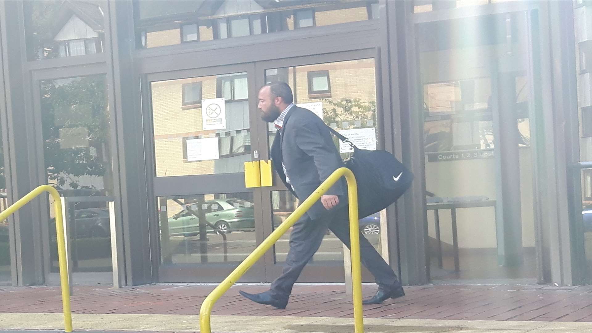 Kevin Chapman leaving court.