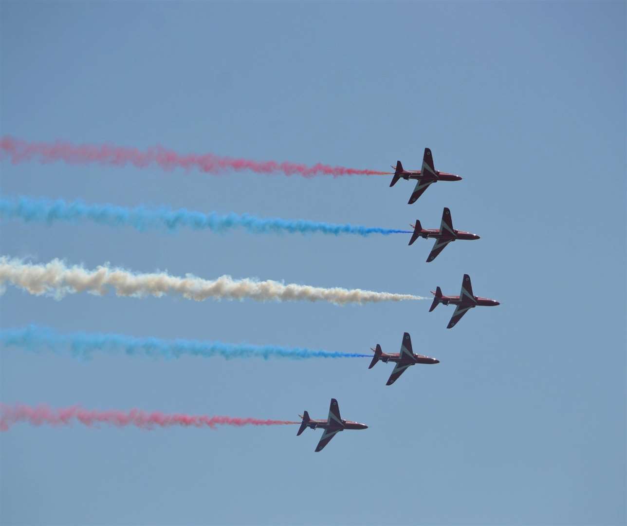 The Red Arrows have flown almost 5,000 displays in 57 countries. Picture: FHDC
