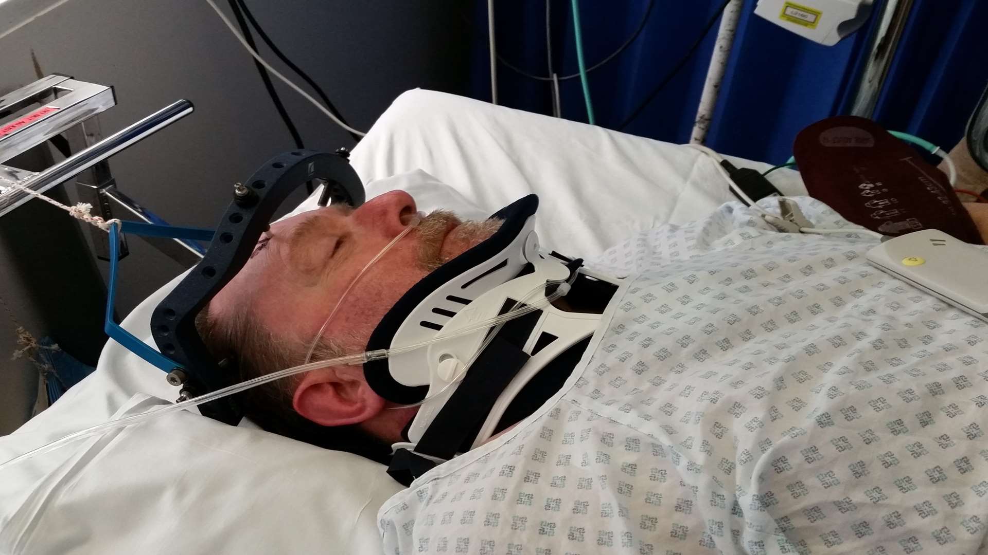Signalman Doug Caddell recovering after the accident at East Farleigh level crossing