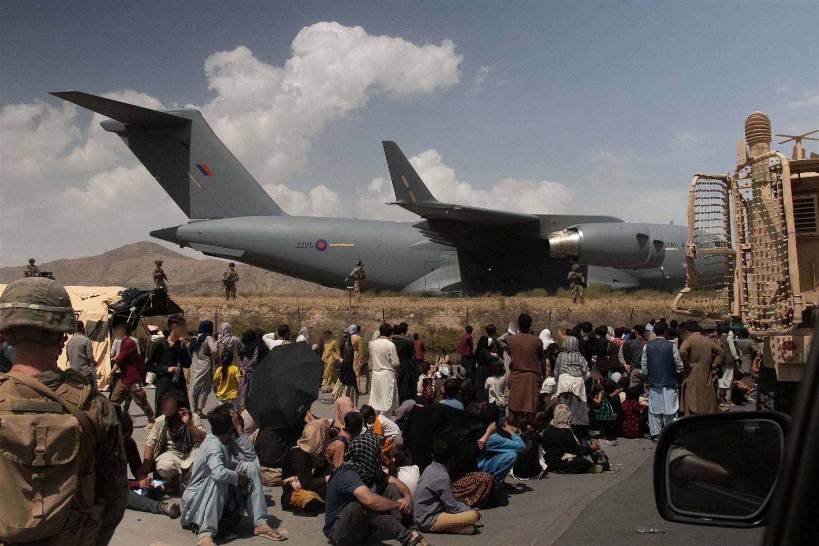 Members of the UK armed forces have been involved in evacuating people from Kabul airport in Afghanistan. Picture: LPhot Ben Shread/MoD/Crown Copyright/PA