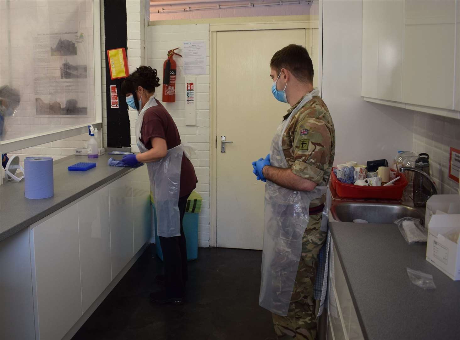 The army has helped train new recruits to take over the asymptomatic test centres across the Medway Towns