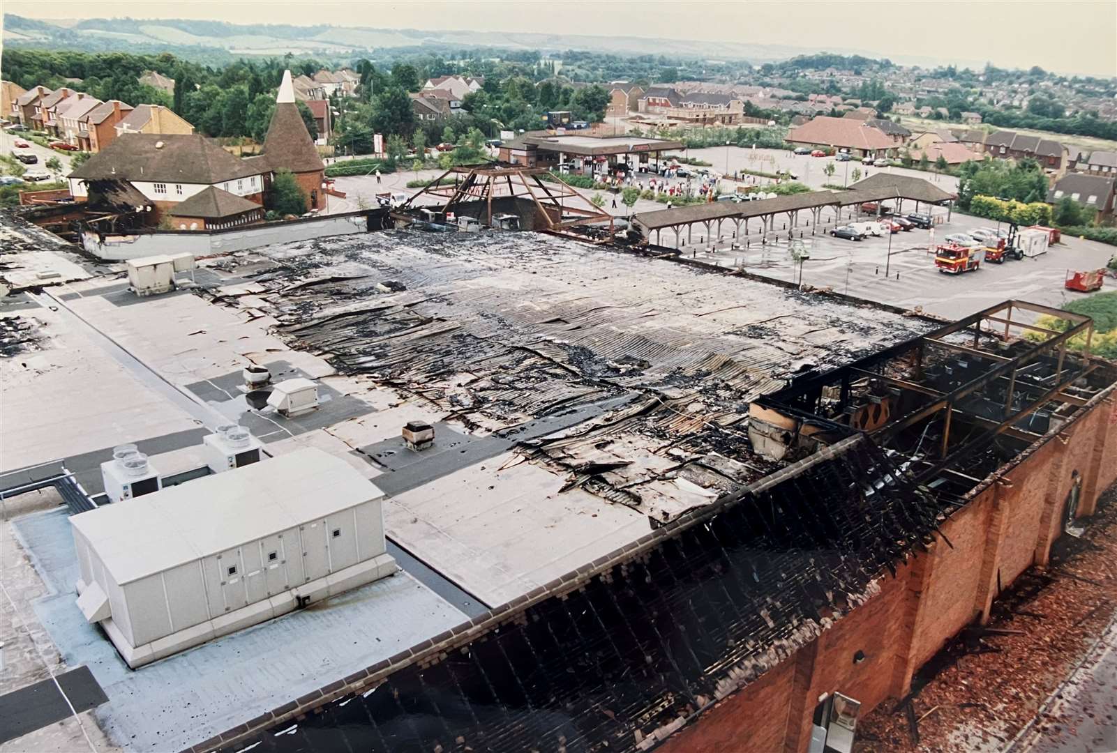 Tesco had to be demolished and rebuilt after the fire