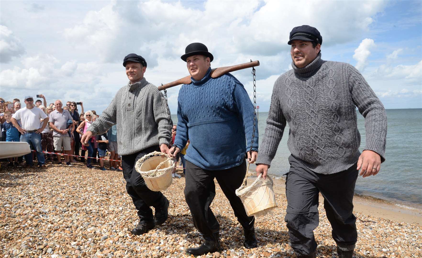 The landing of the oysters at Whitstable Oyster Festival Picture: Chris Davey