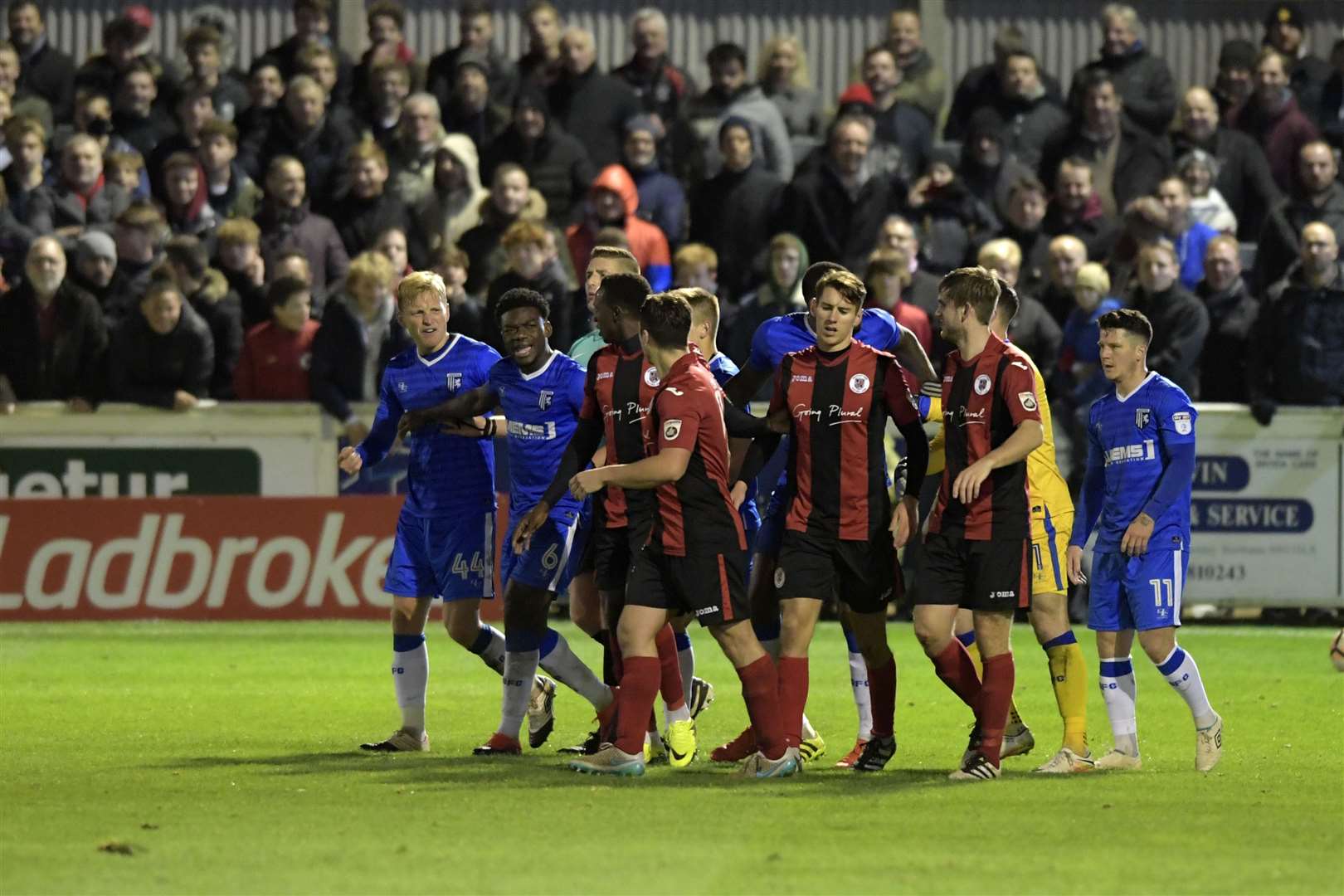 Gillingham have twice lost to Brackley Town in the FA Cup in recent seasons Picture: Barry Goodwin
