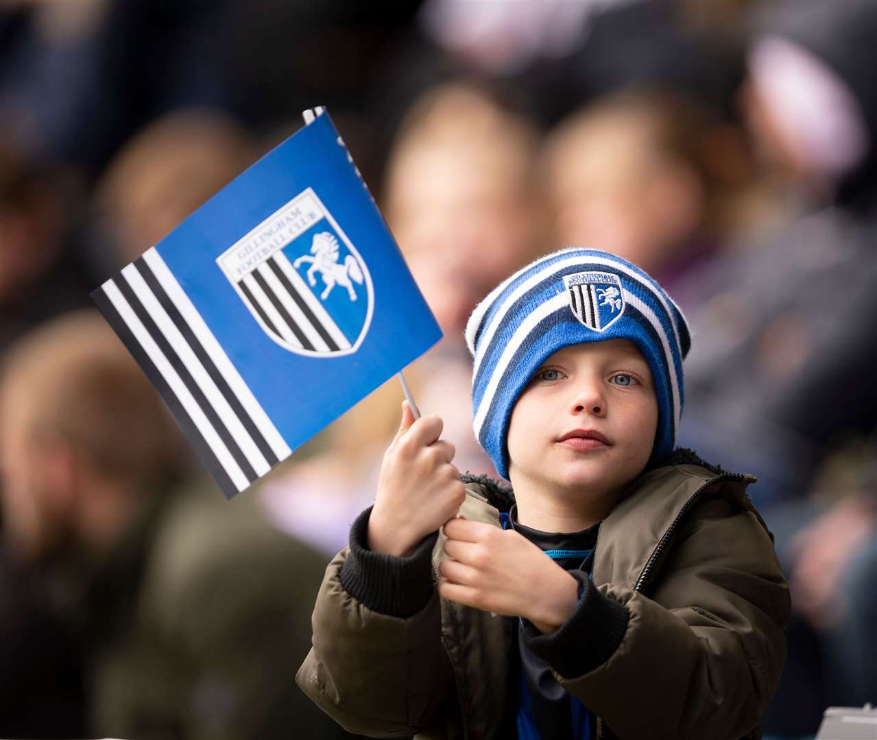 A young Gills fan at the game against Charlton last season Picture: Ady Kerry