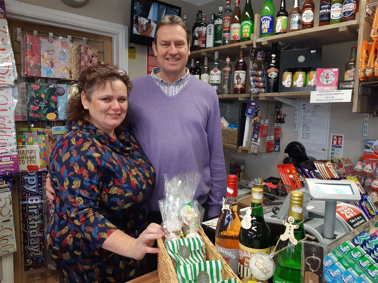 Sholden Village Store owners Sylvia and Martin Sims