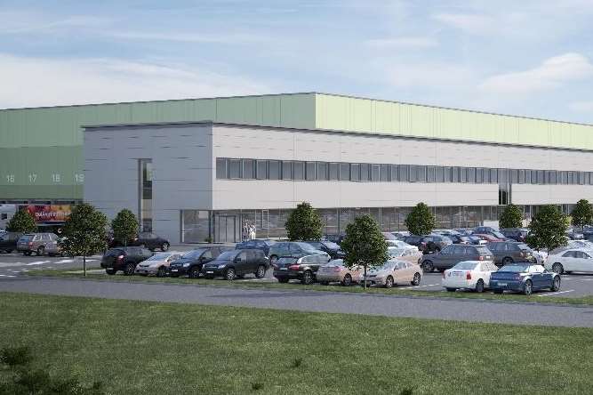 Artist's impression of the proposed regional distribution centre.