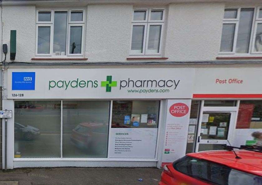 The Post Office in Paydens Pharmacy has been closed