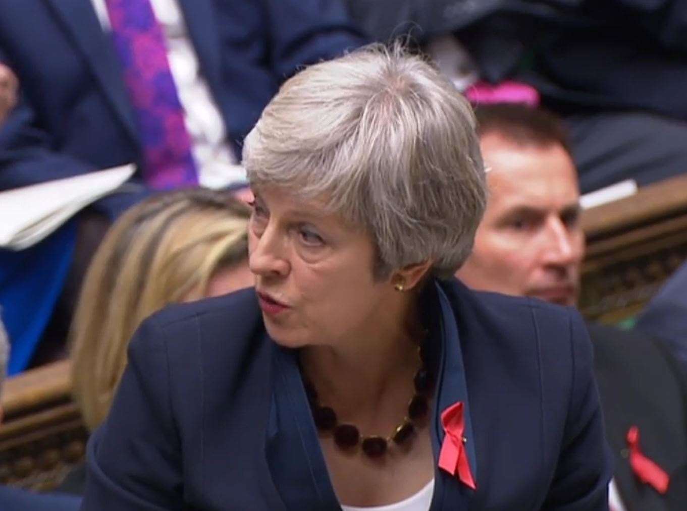 Prime minister Theresa May respond's to the MP's question (10914468)