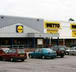 The Lidl store and the neighbouring Netto. Picture: JOHN WESTHROP