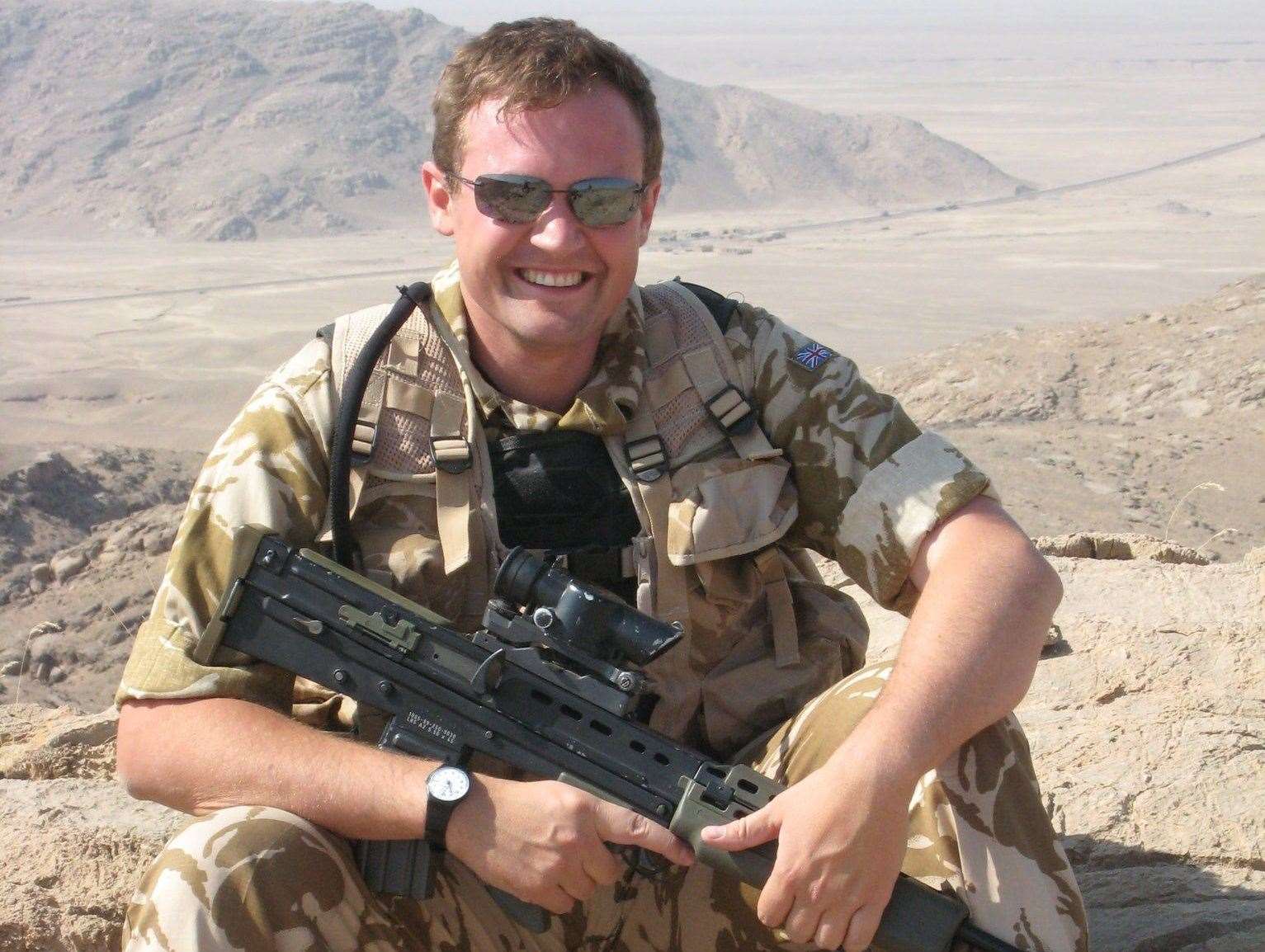 Tom Tugendhat during his time serving with the Royal Marines