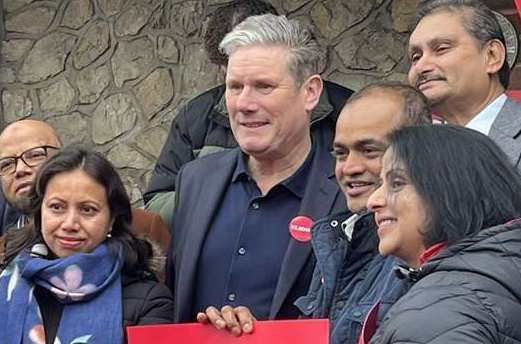 Sir Keir Starmer visiting Gillingham Labour Group. Picture: Katie May Nelson