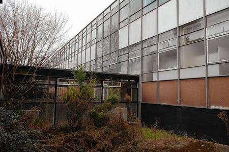 The derelict Danley Middle School at Halfway