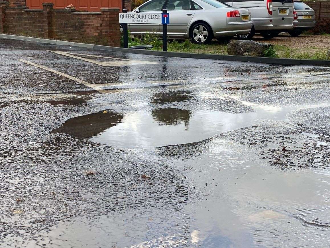 Medway Liberal Democrats are currently calling for the urgent repair of a pothole in Rainham. Picture: Medway Liberal Democrats.