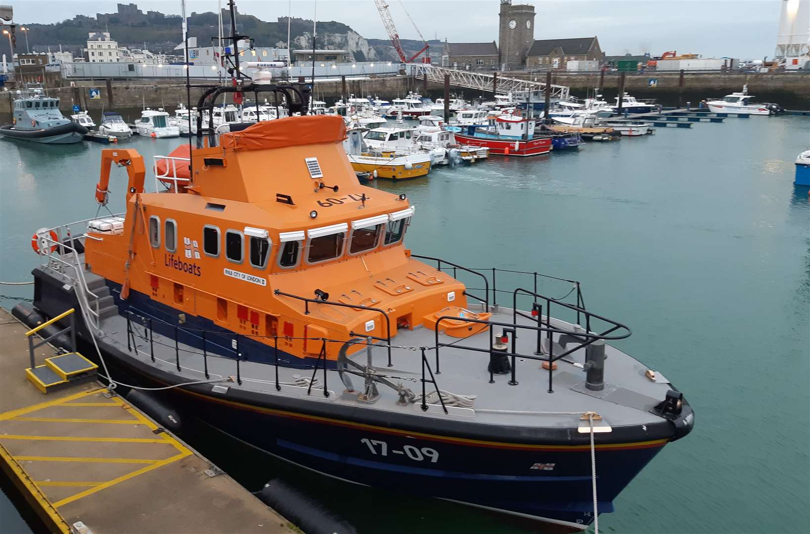 The Dover lifeboat was called out. Stock image