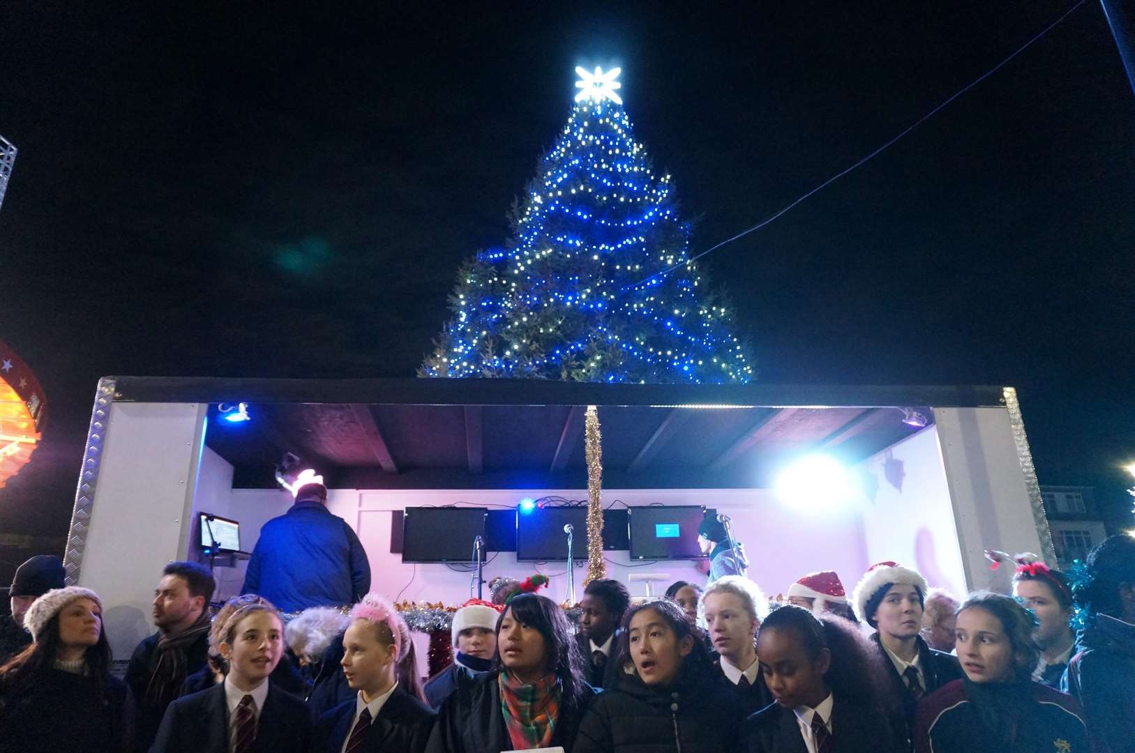 A scene from last year's switch-on. Picture: Dover Town Council