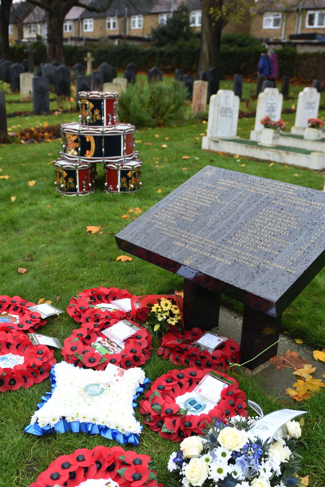 70th anniversary of Dock Road tragedy when 24 marine cadets lost their lives in a bus crash recognised in service at Woodlands Cemetery in Gillingham. Picture: Barry Goodwin