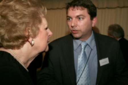 Dartford MP Gareth Johnson with Baroness Thatcher