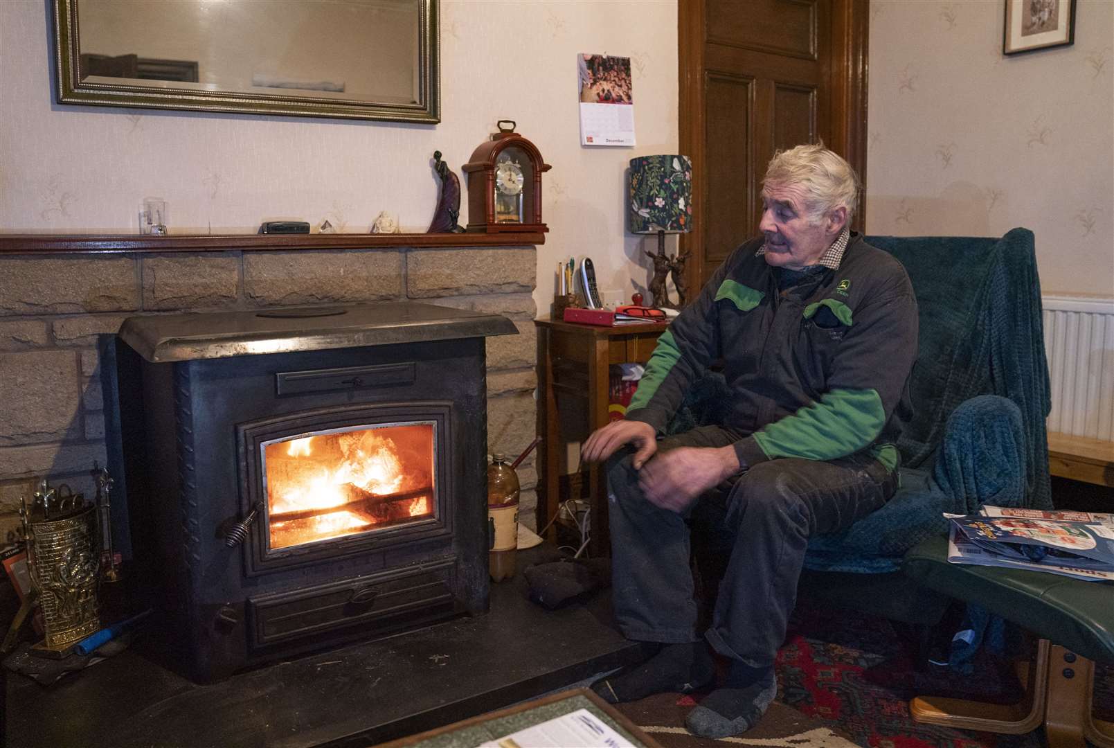 Jim Muir (pictured) and his wife Belinda, who live at Honeyneuk Farm, Maud, Aberdeenshire, were without power for several days but have since been reconnected (Jane Barlow/PA)