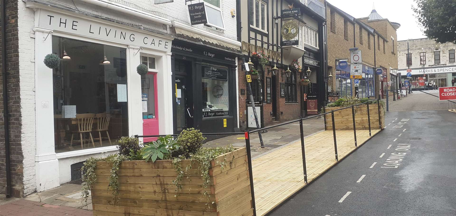 The new 'Parklets' appeared on Monday without warning