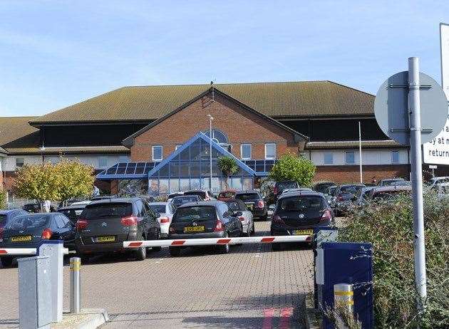 Patients are being treated for coronavirus at the nearby QEQM Hospital in Margate