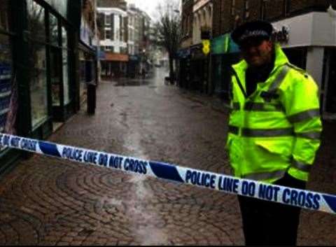 Ramsgate town centre was taped off (1215605)