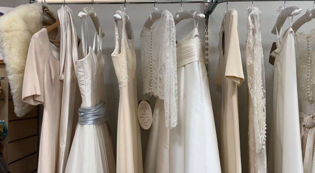 The donations included more than 20 wedding dresses with original tags worth between £2,000-£3,000 each
