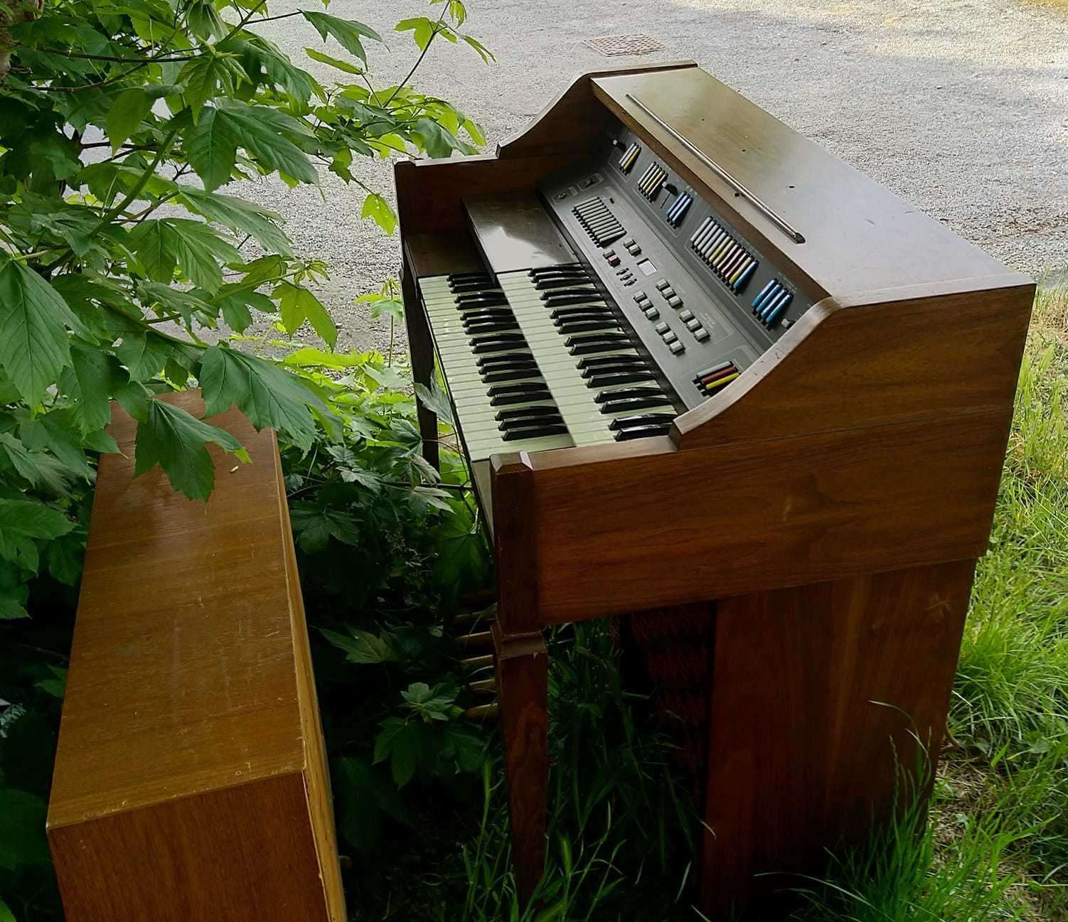 An organ was fly-tipped in Culcroft, Hartley. Picture: Tony Whittam