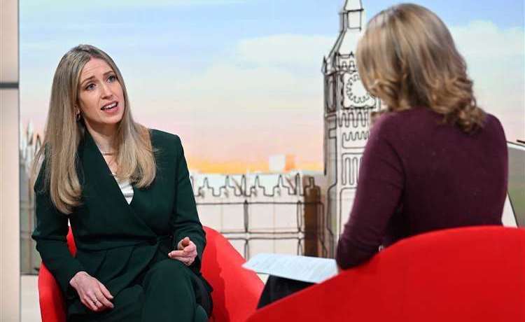 Chief Secretary to the Treasury Laura Trott appeared on the BBC’s Sunday With Laura Kuenssberg programme as well as Sky News this morning. Photo: Jeff Overs/BBC/PA
