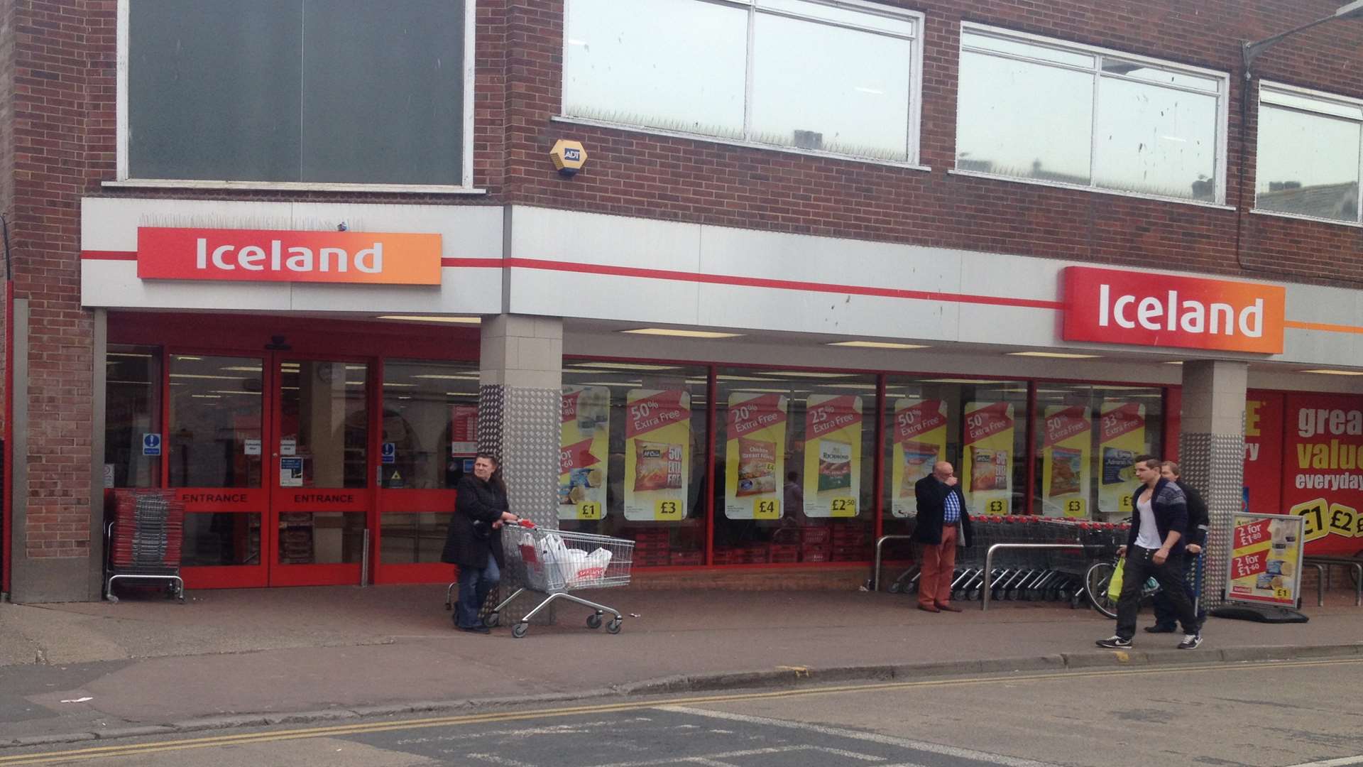 A fight broke out between staff at Iceland in Queen Street, Deal