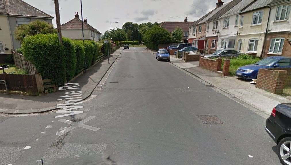 Police were called to White Road, Chatham, at around 9pm last night. Picture: Google Maps