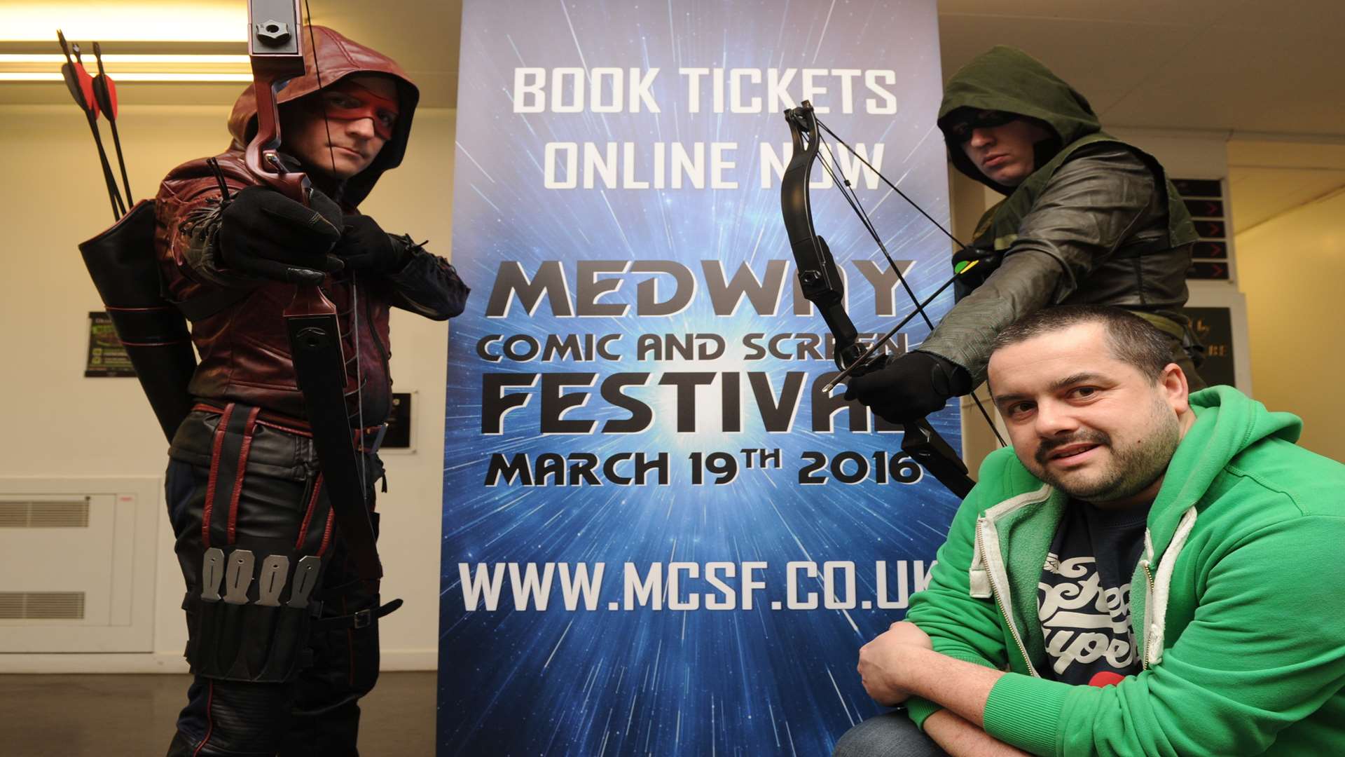 Organiser Adam Pace prepares for the first Medway Comic and Screen Festival