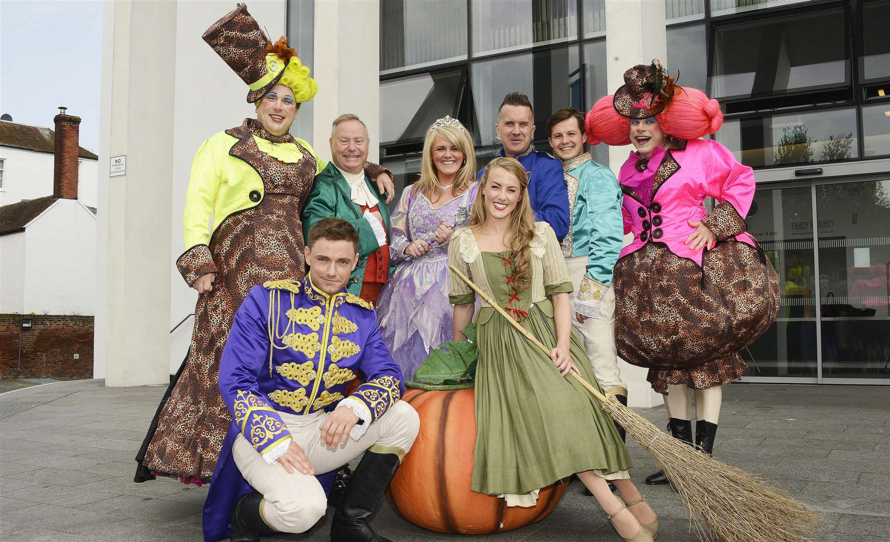 The cast of Cinderella at the Marlowe Theatre Picture: Paul Amos