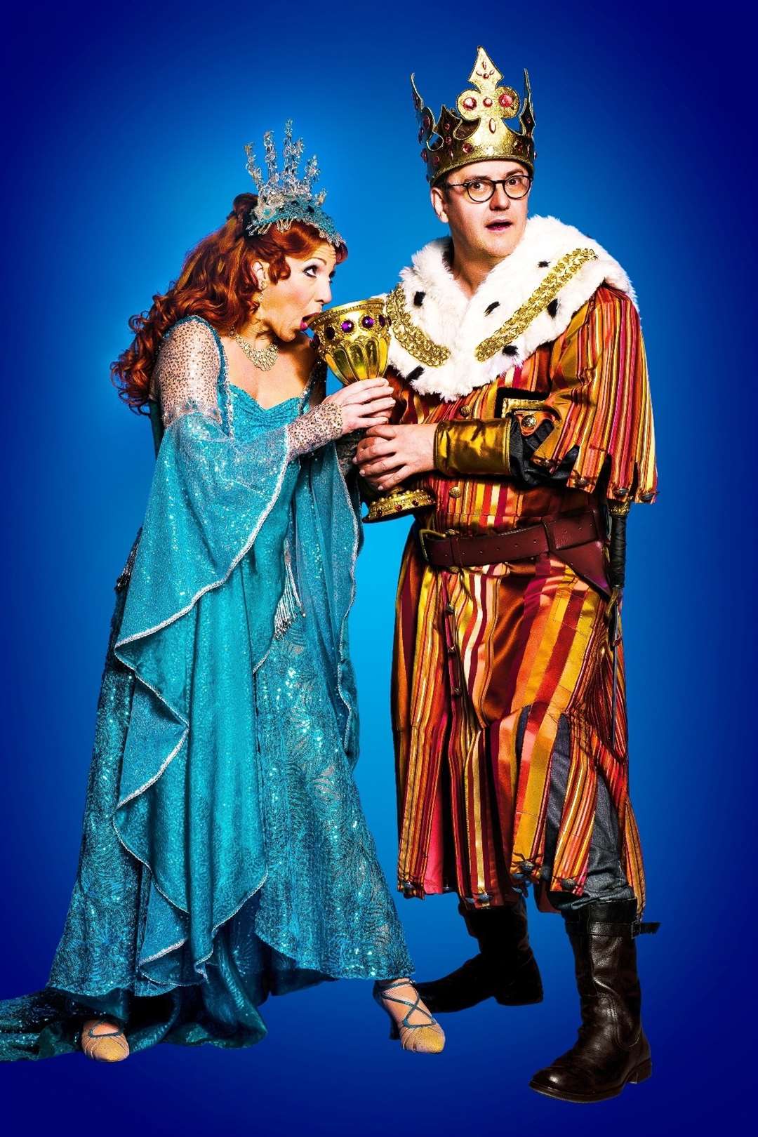 Joe Pasquale with Bonnie Langford when he was in Spamalot - which also comes to the Orchard Theatre this year