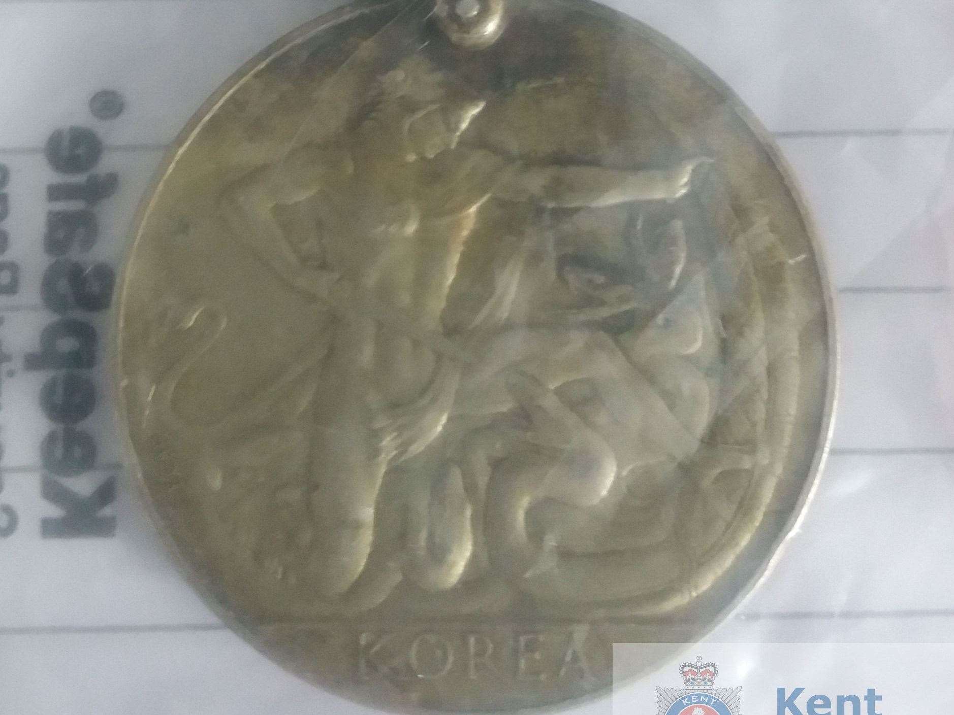 This Queen's Korean Medal is suspected to have been burgled